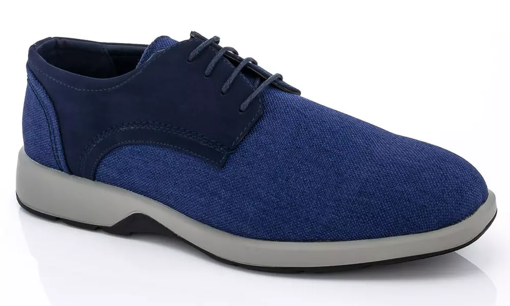 Franco Vanucci Men's Canvas Oxford Shoes