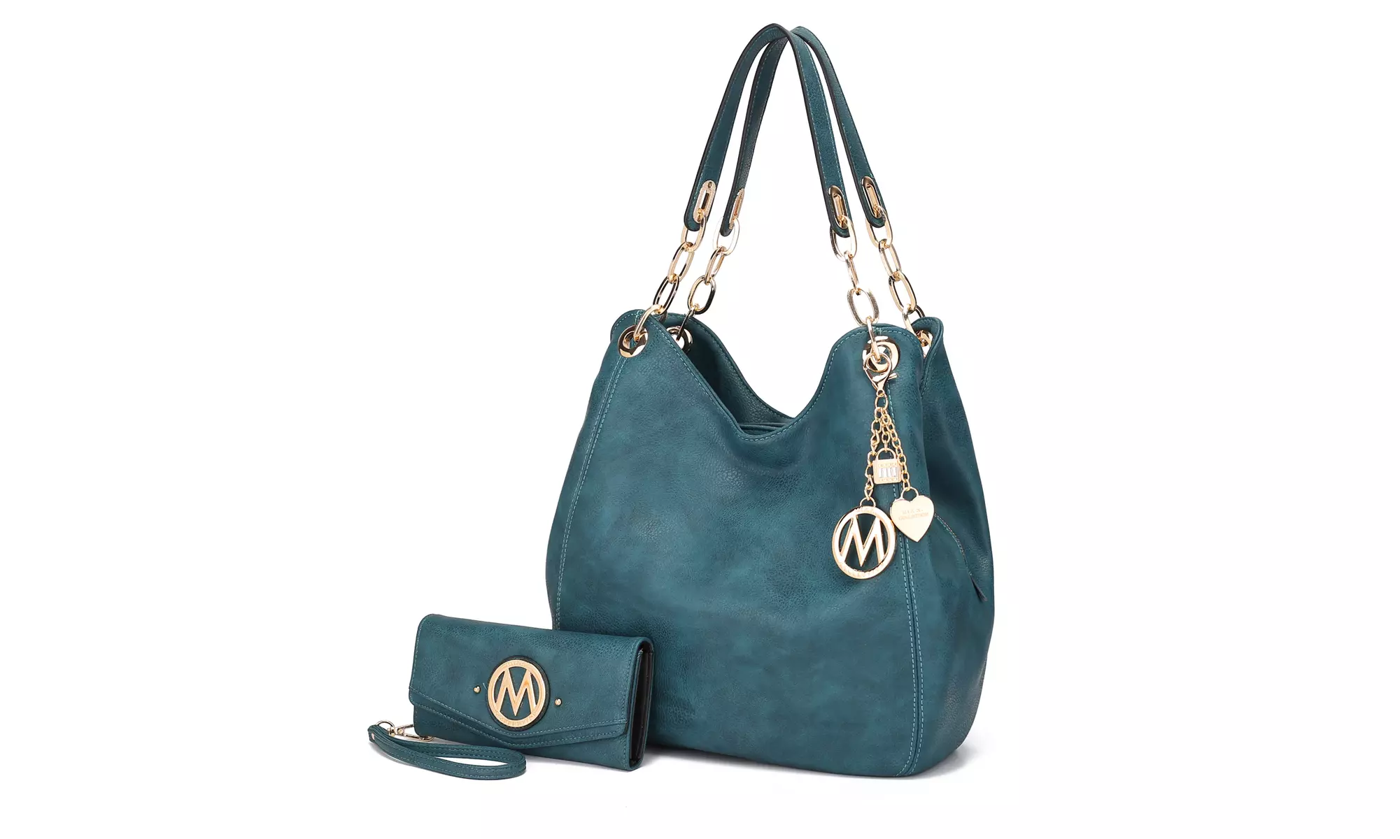 MKF Collection Ashley Hobo Bag & Wallet Set for women Vegan Leather by Mia K