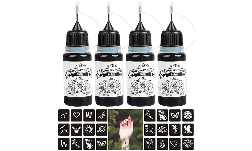 Up To 28% Off on 4 Pack Temporary Tattoo Ink, ... | Groupon Goods