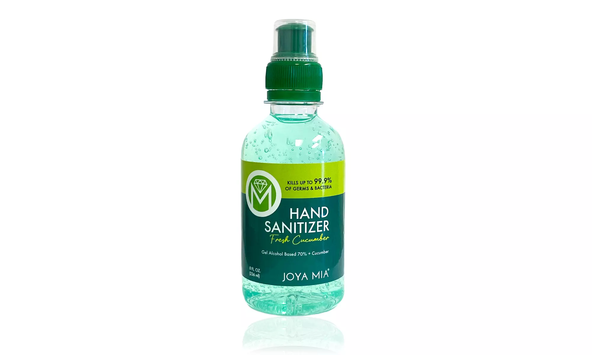 Joya Mia Hand Sanitizer 70% Alcohol - fresh cucumber scent in Squeezable bottle - Primary Image