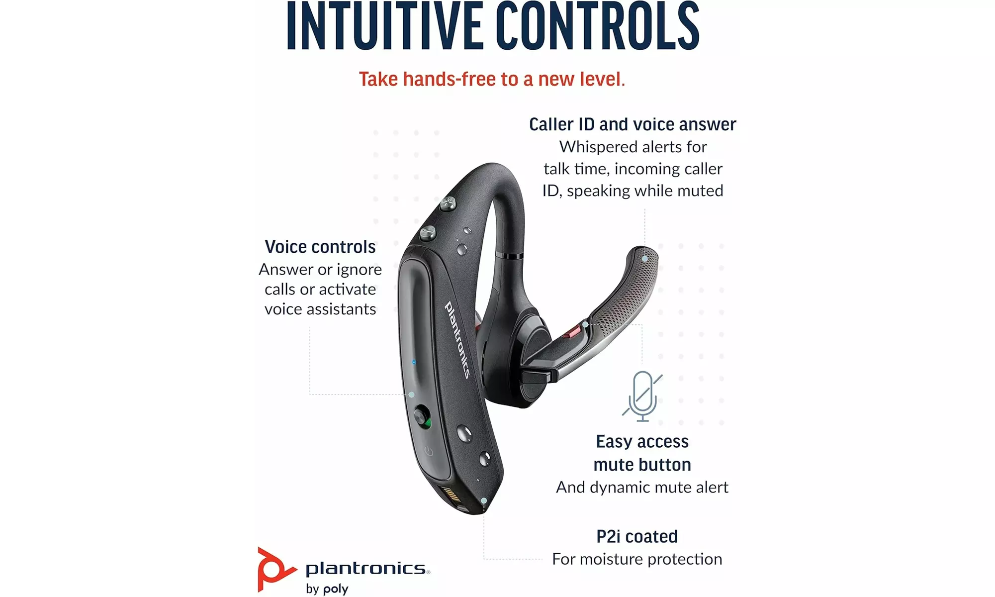 Poly Voyager 5200 UC Wireless Headset with Charging Case