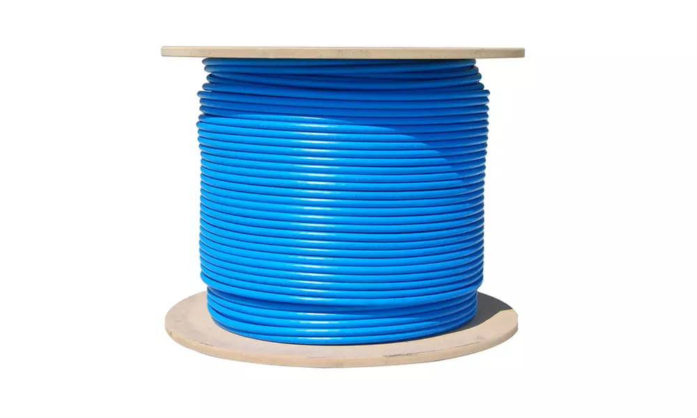 Bulk Cat6a Blue Ethernet Cable, 10 gig Solid, UTP, 500Mhz, 23 AWG, Spool - Primary Image