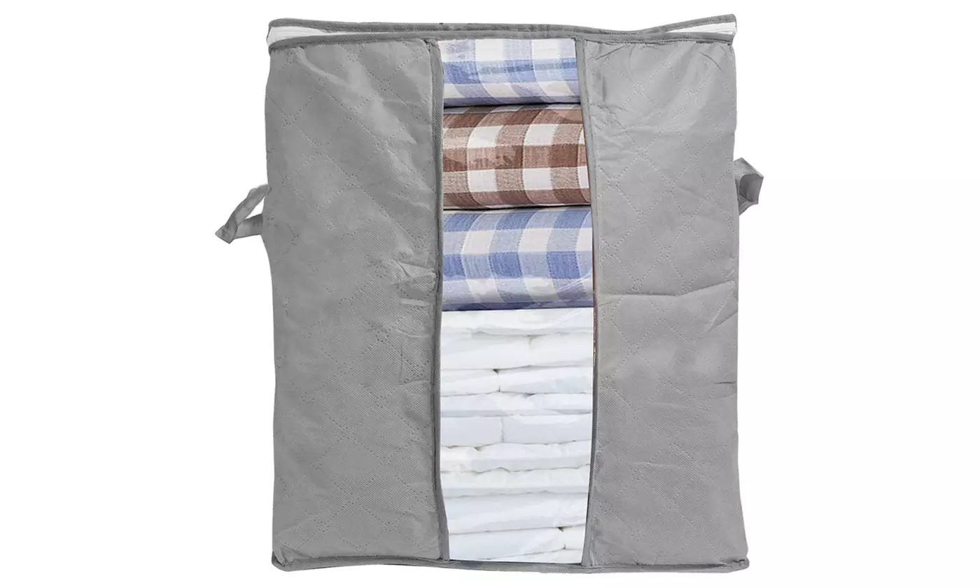 Foldable Storage Bag Clothes Blanket Quilt Closet Sweater Organizer Boxes Bags