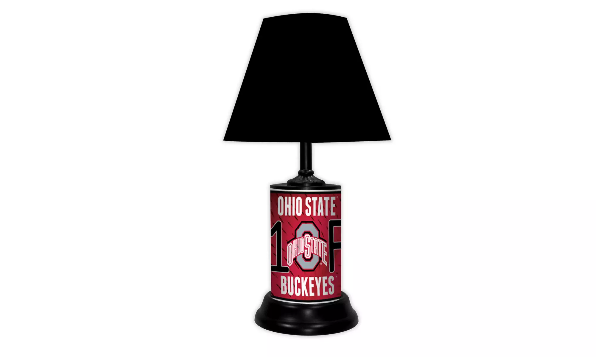 NCAA 18-inch Desk/Table Lamp with Shade, #1 Fan with Team Logo