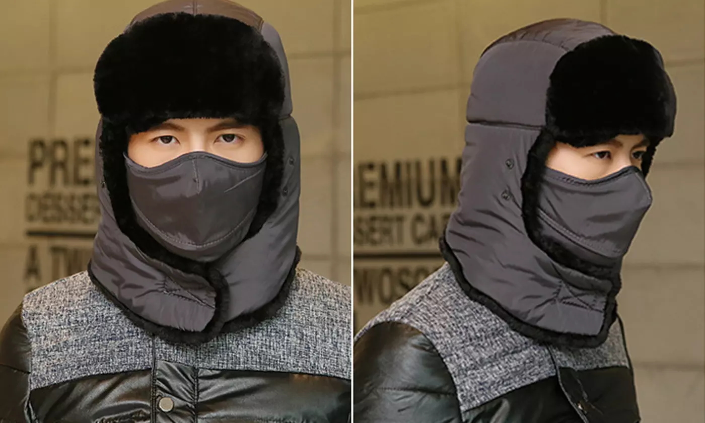 Winter Trapper Hat Warm Trooper Balaclavas Ear Flap Windproof Mask