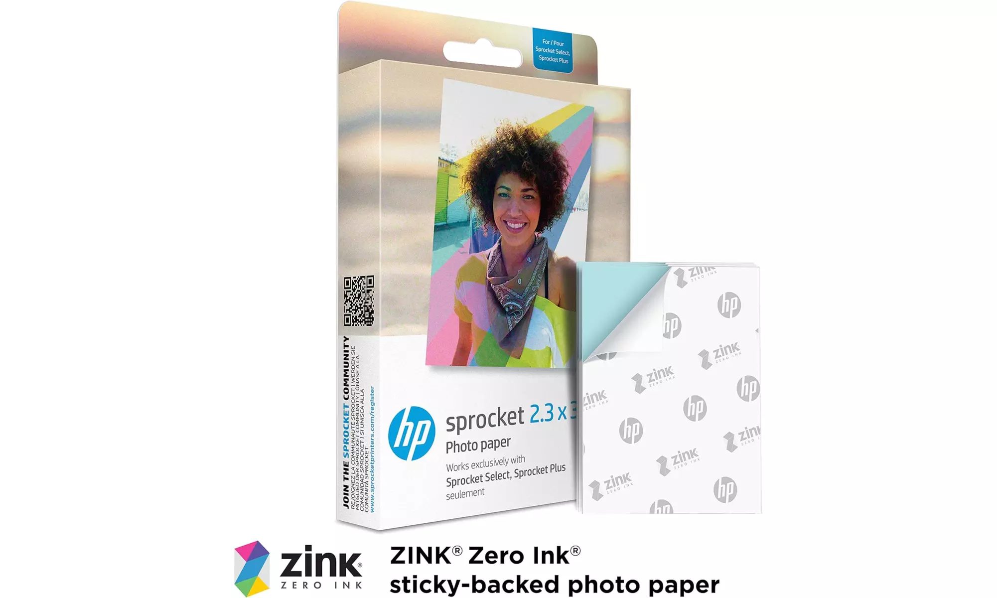 HP Sprocket Select Portable Instant Photo Printer (Eclipse) Scrapbook Bundle