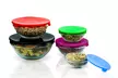10 Pc Snack Size Glass Kitchen Bowls w/Snap Tight Lids - Second Medium