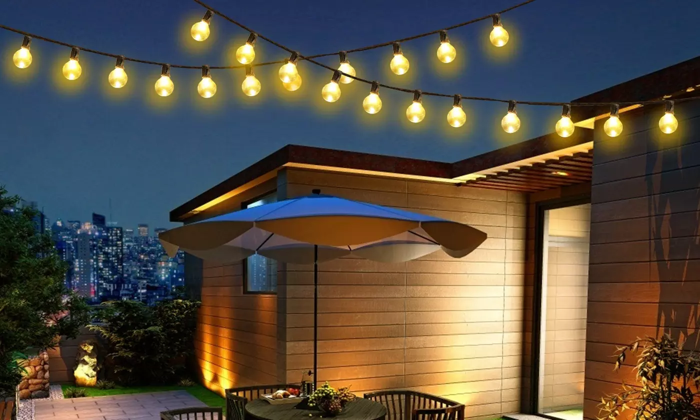 SolarEK 18ft 10-LED Globe Solar Powered String Light (1- ,2-, or 4-Pack) - Primary Image