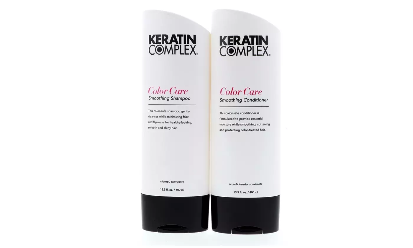 Keratin Complex Color Care Smoothing Shampoo (White) 13.5 oz Conditioner 13.5 oz - Primary Image