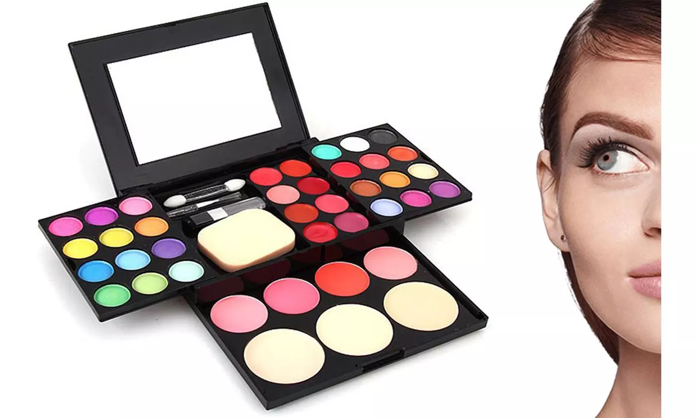 Eyeshadow Eye Shadow Palette Colors Makeup Kit Face Matte Blusher Lipstick - Primary Image