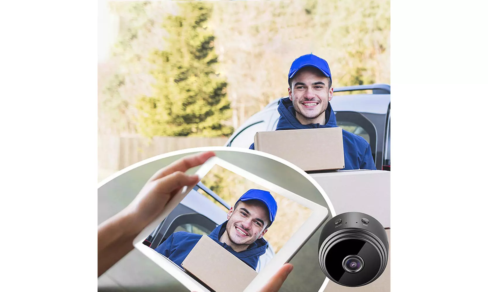US 1-2 Pc Mini Camera WiFi Home Security Hidden Nanny Cam Audio Live Feed Audio