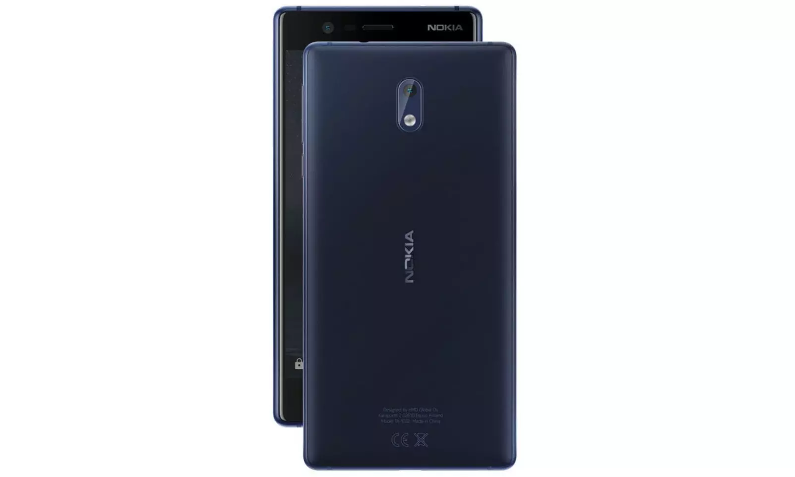 Nokia 3 TA-1028 16GB Unlocked GSM Compatible Android Phone - Black - Second Medium