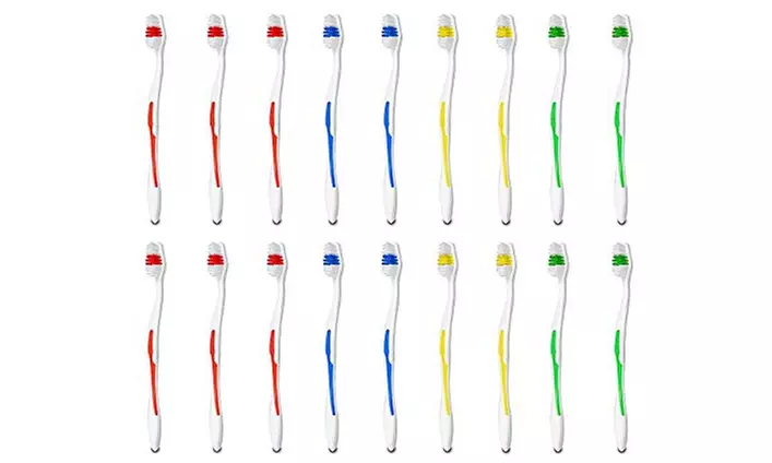 40 Toothbrushes Lot Wholesale Standard Classic Medium Soft Toothbrush - Second Medium