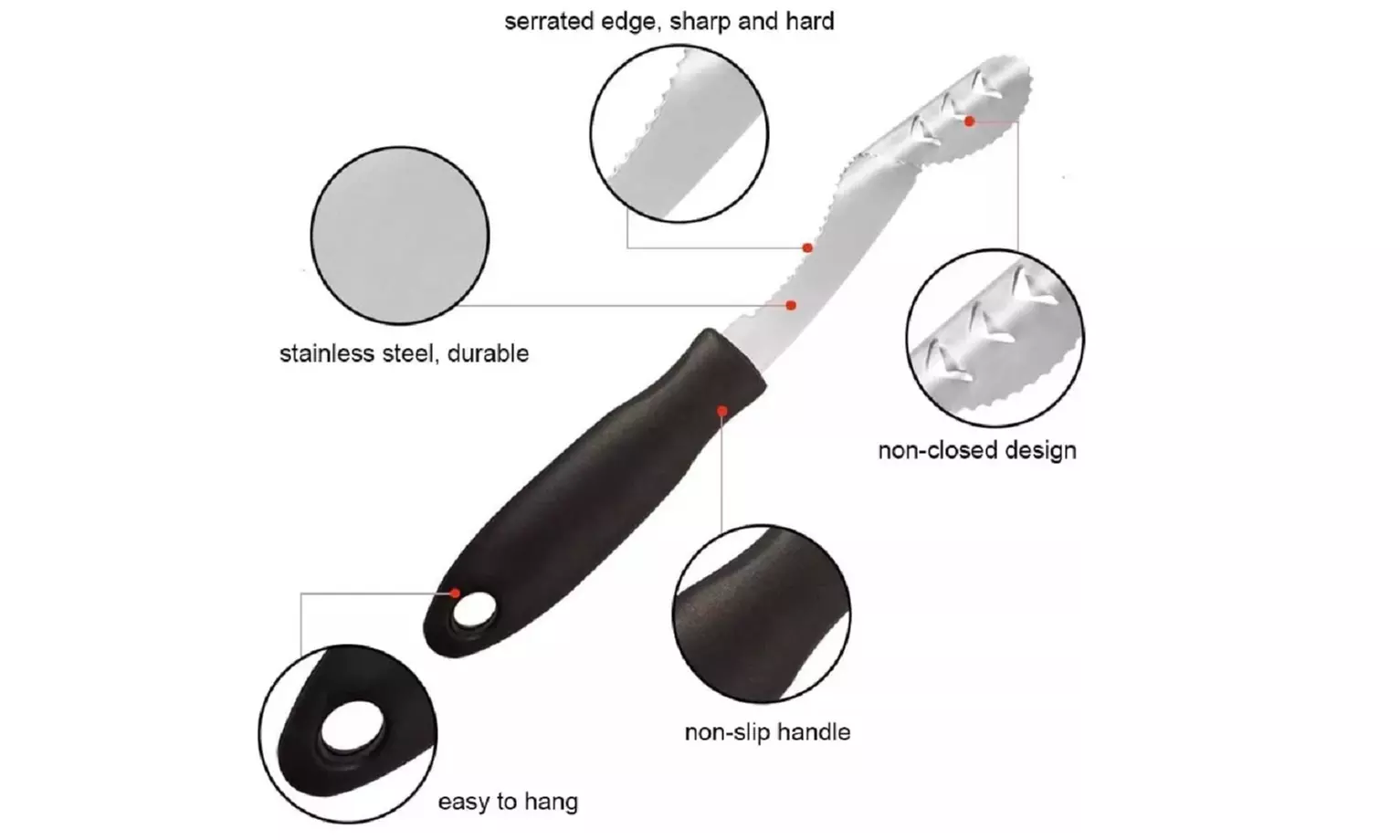 Jalapeno Pepper Corer, Pepper Cutter Corer Slicer Tomato Fruit Kitchen Tools US - Second Medium