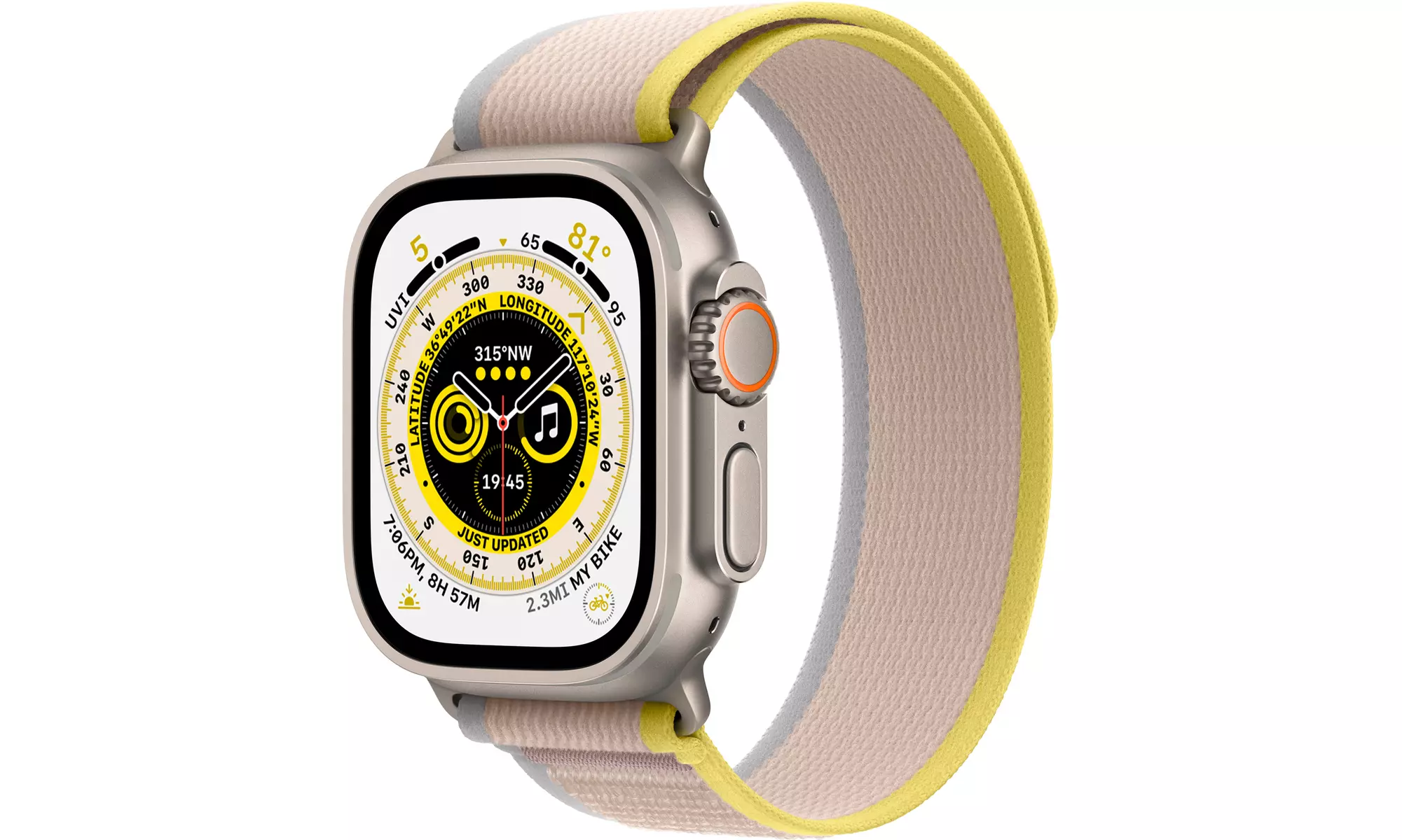 Apple Watch Ultra, Rugged 49mm Titanium Case with Custom Action Button