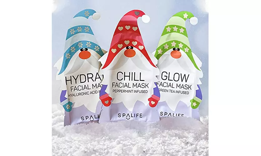 Spa Life Winter Gnome Facial Mask, 9 Pack - Primary Image