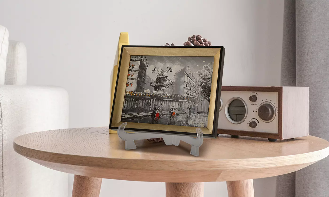 iMounTEK Plastic Plate/Picture/Certificate Display Stand, Frame Holder (6-Pack) - Primary Image
