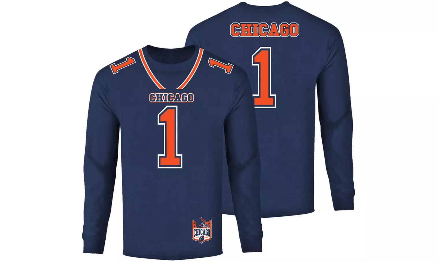 Men's Football Team Jersey Long Sleeve Shirts