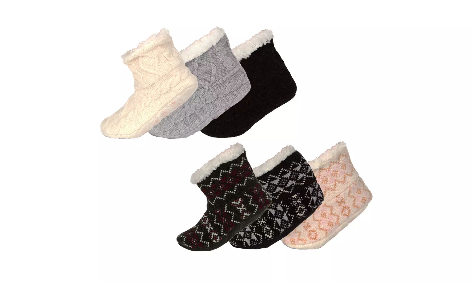 Pawz by Bearpaw Women's Cozy Non Skid Bootie Slipper Socks - Primary Image