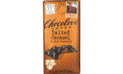 CHOCOLOVE SALTED CARAMEL IN DARK CHOCOLATE ( 10 - 3.2 OZ )