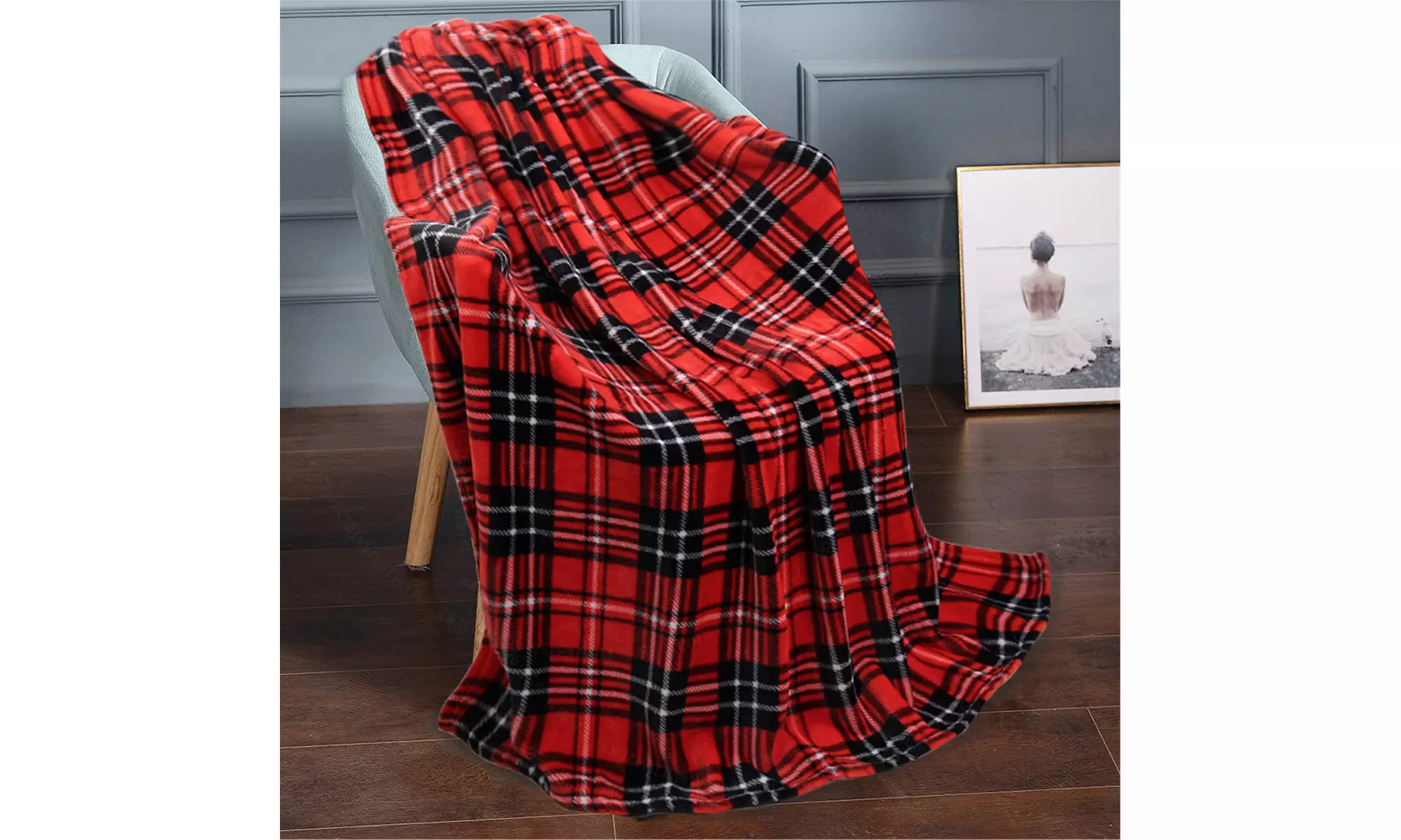 Soft Warm Cozy Flannel Bed Throw Blanket