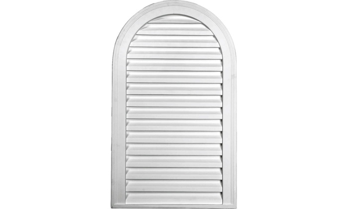 Ekena Millwork Gvca18x30d Cathedral Gable Vent Louver Decorative