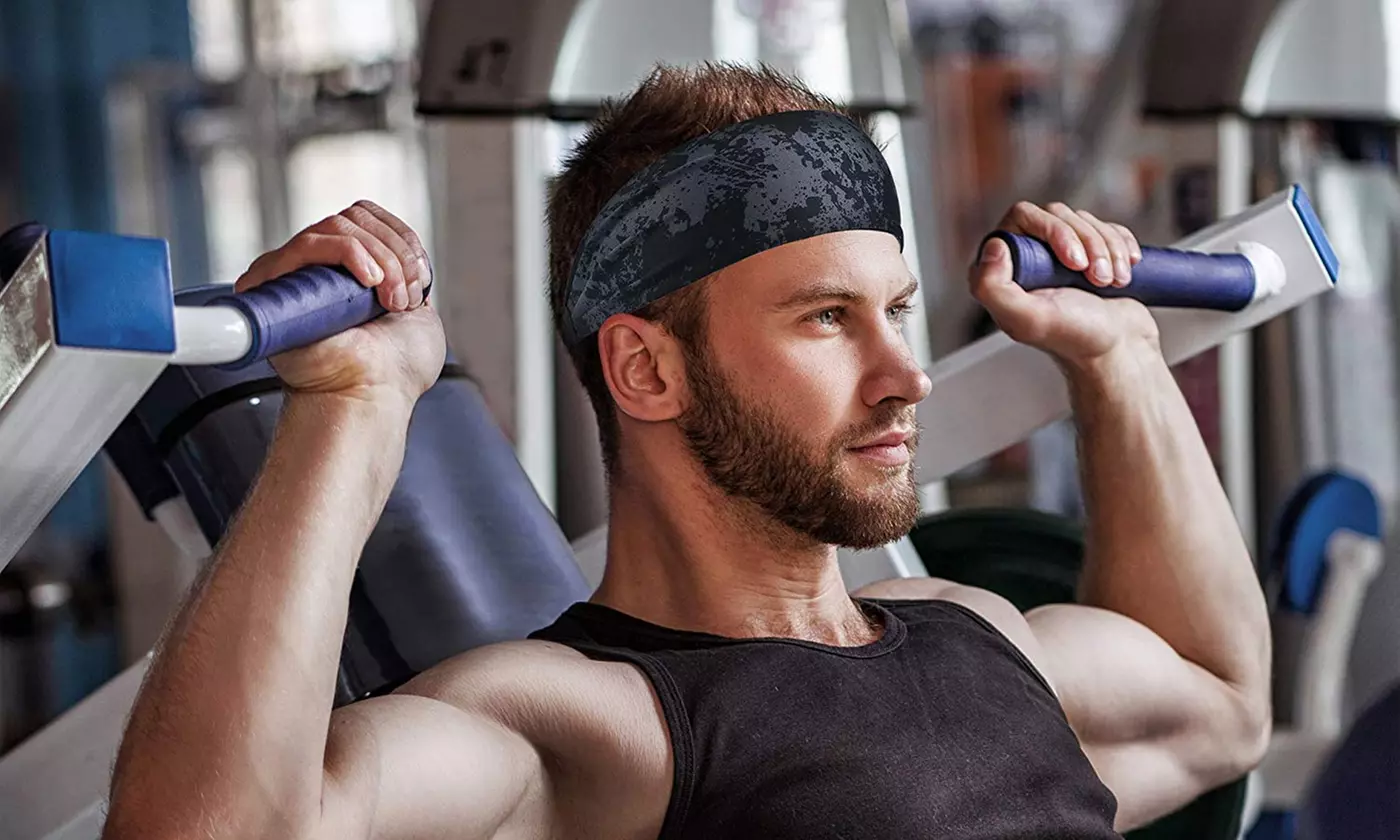 Moisture Wicking Headband For Women Men Sweatband Sports Fitness Yoga Running