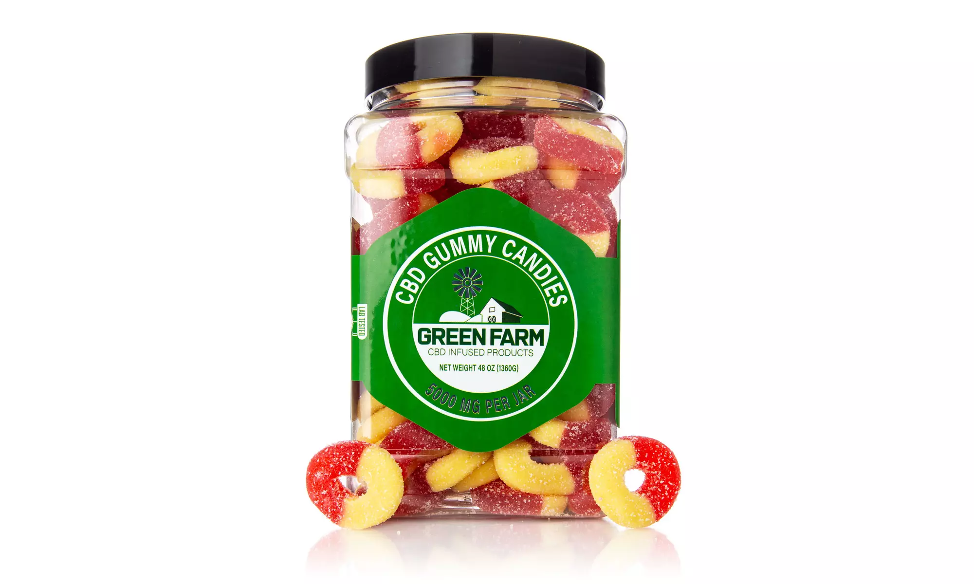 Fruit Flavored Gummies with 100% Organic CBD (500MG - 5000MG) from Green Farm