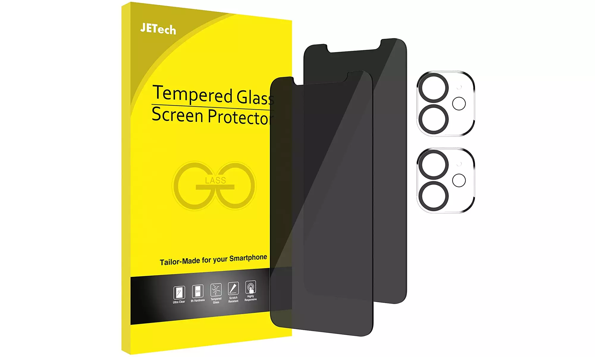 Privacy Screen Protector for iPhone 11/11 Pro/11 Pro Max with Lens Protector