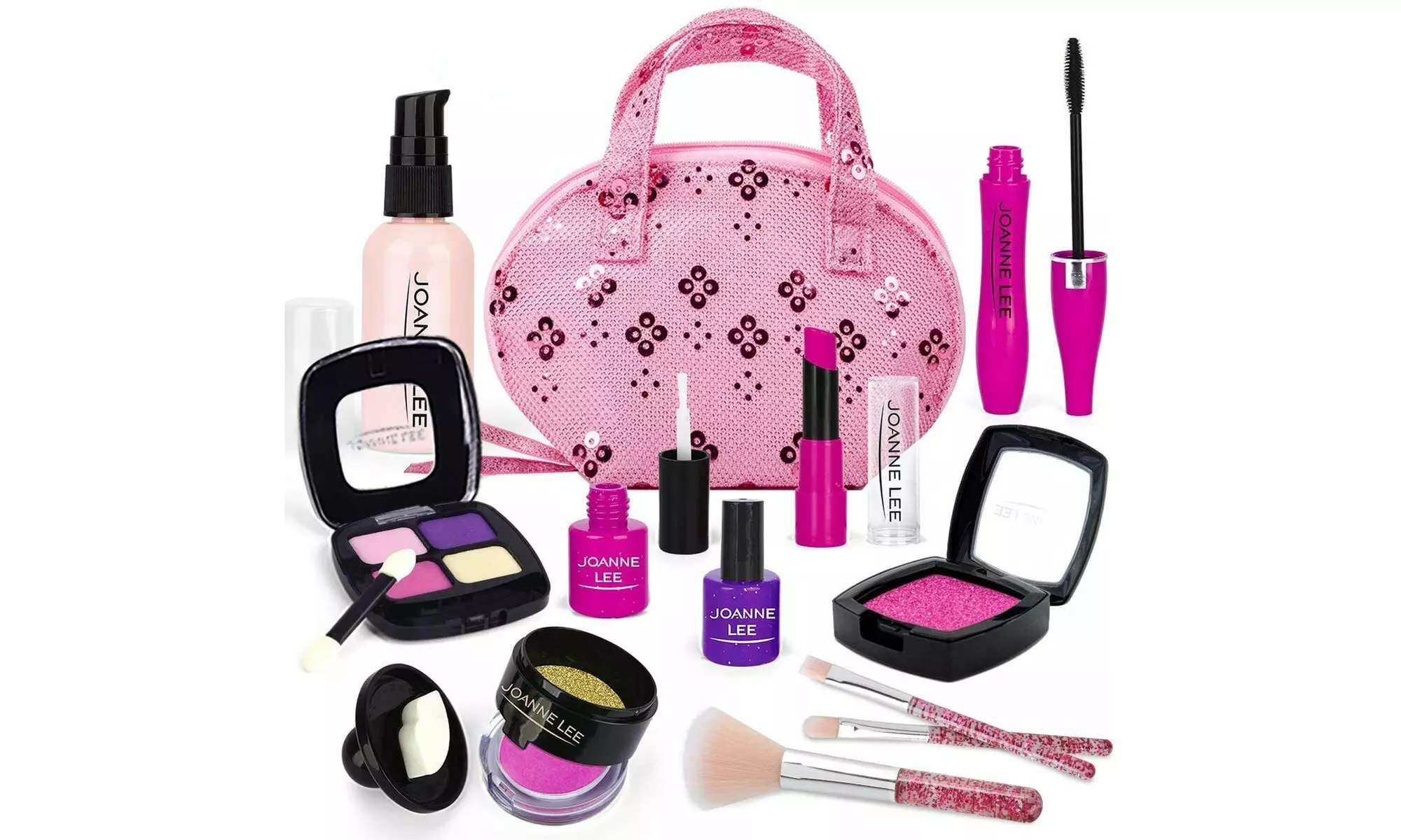 Kid Girls Pretend Play Makeup Kit. Girls Beauty Toys 15pc 3-10 Years Old - Primary Image