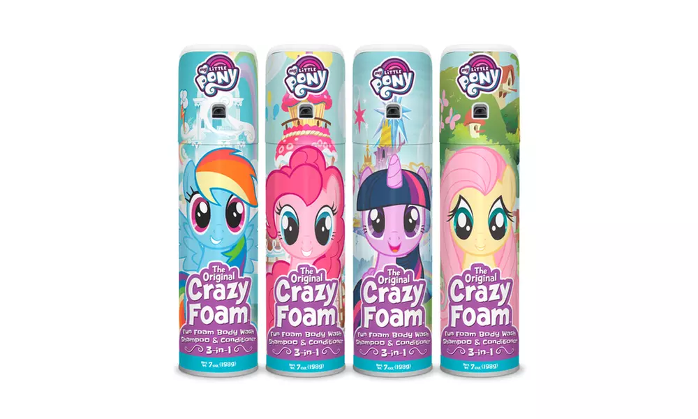 Crazy Foam - My Little Pony 4 Pack, Rainbow, Pinkie, Twilight , Fluttershy - Primary Image