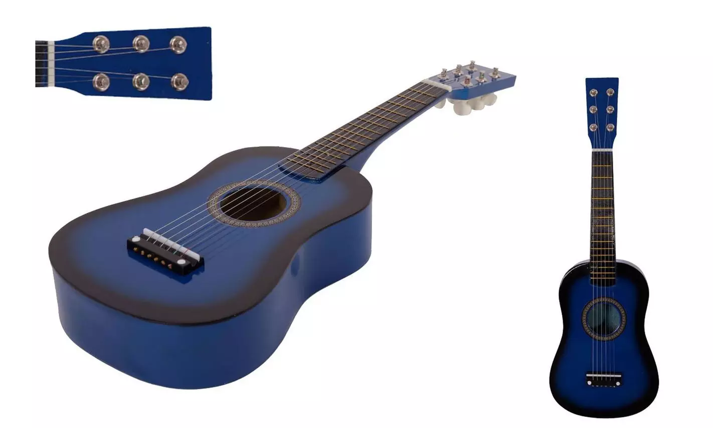 Brilliant Acoustic Guitar Set With Guitar Case Strap Tuner and Pick - Second Medium