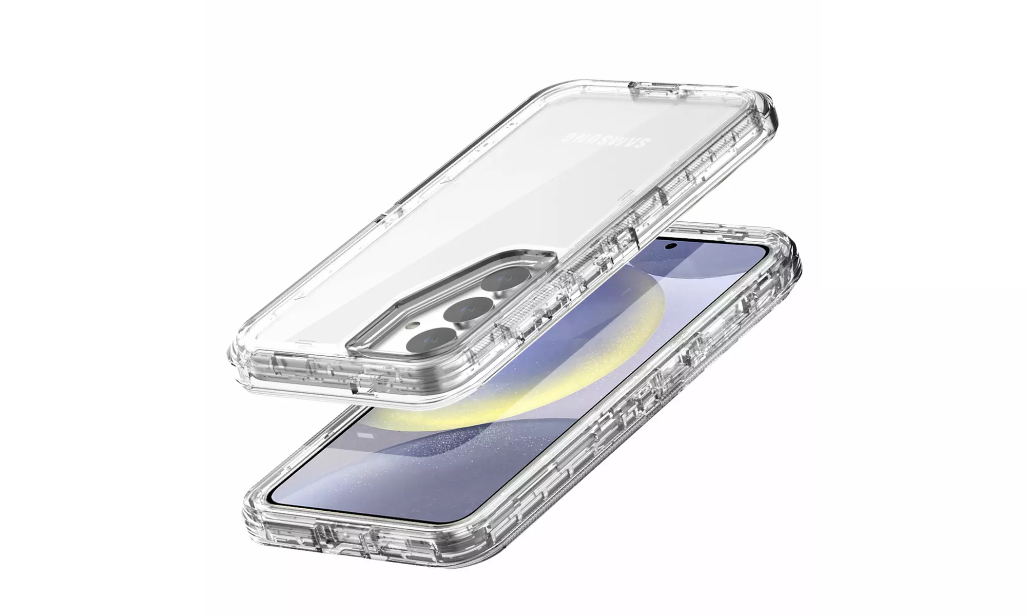 For Samsung Galaxy S24 Ultra/S24 Plus Shockproof Protective 3 Layer Hard Case