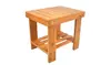AT Children Bamboo Step Stool for Kids Bench Seat Wood Color
