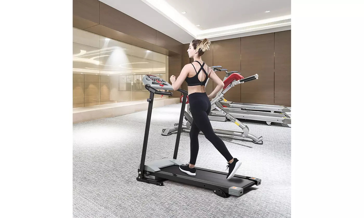 Multifunctional LCD Screen Foldable Treadmill With 3 Stage Slope - Primary Image