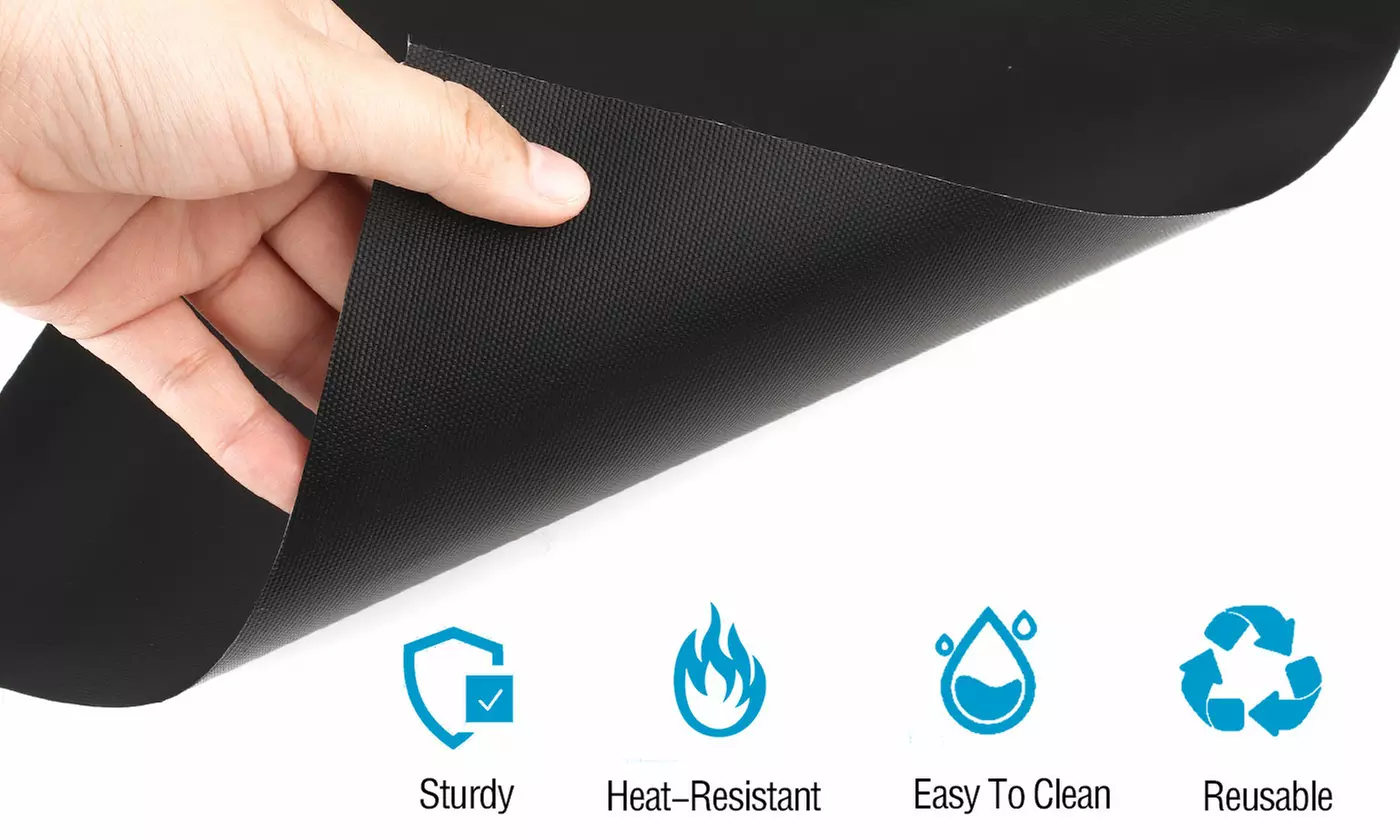 3Pcs/Set Reusable Gas Range Stove Burner Protectors Non Stick Washable Liners