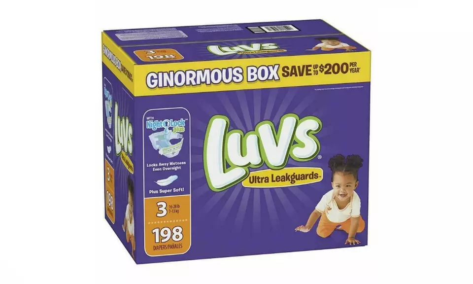 Luvs Ultra Leakguards Disposable Baby Diapers, Size 3, 198 Count - Primary Image