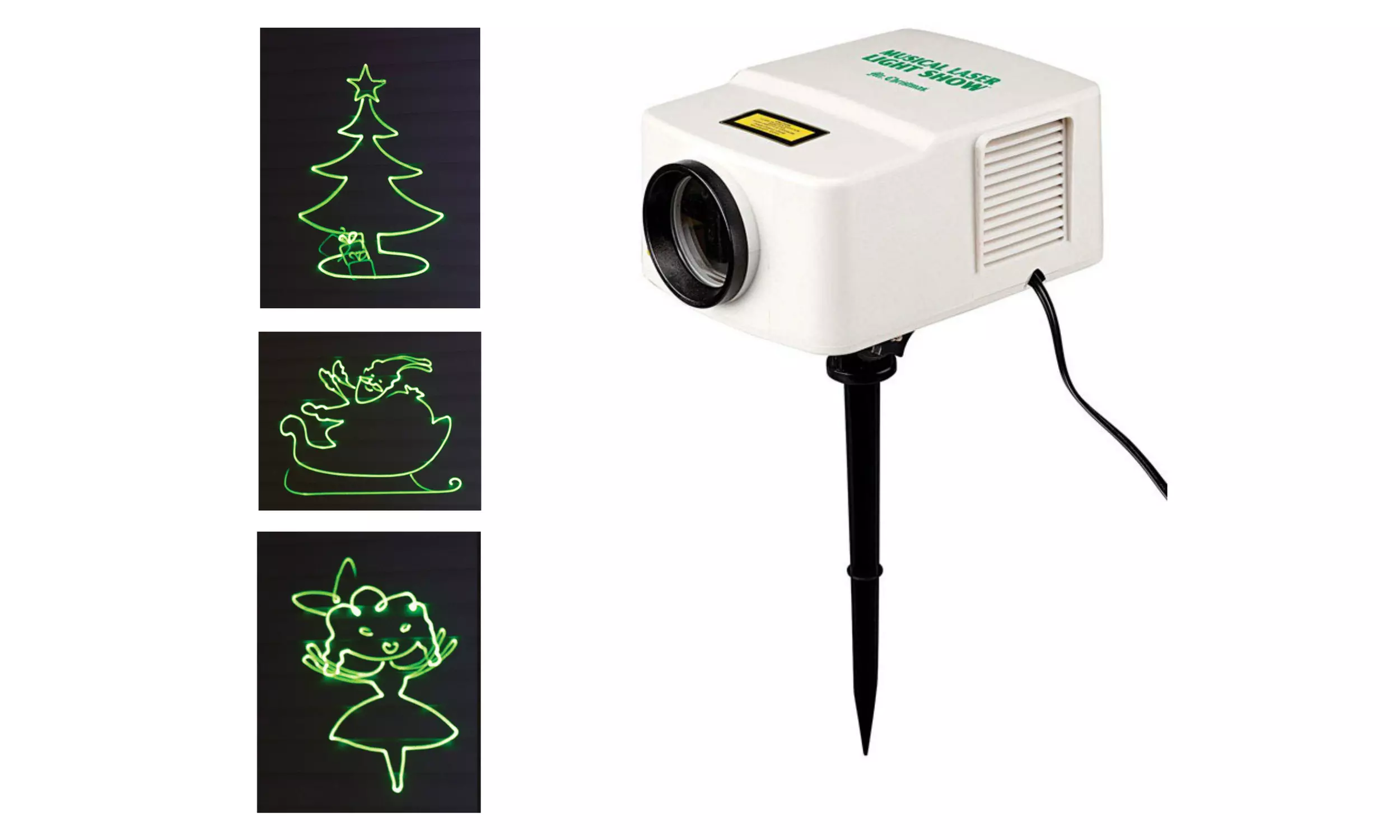 Mr. store Christmas Programmable Lite-Write Laser Show Animated Christmas Birthday Etc