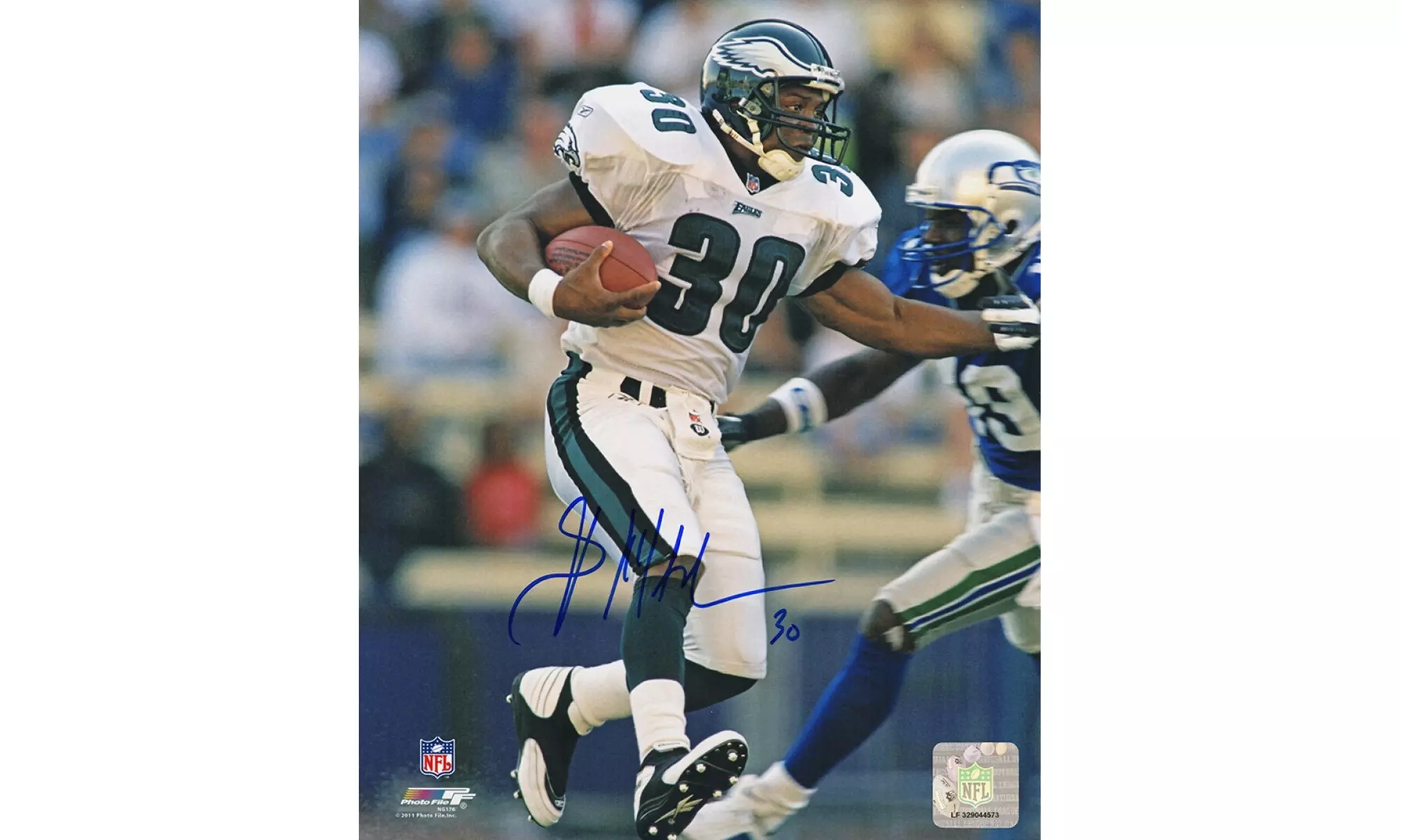Brian Mitchell Signed Philadelphia Eagles Action vs Seahawks 8x10 Photo - Primary Image