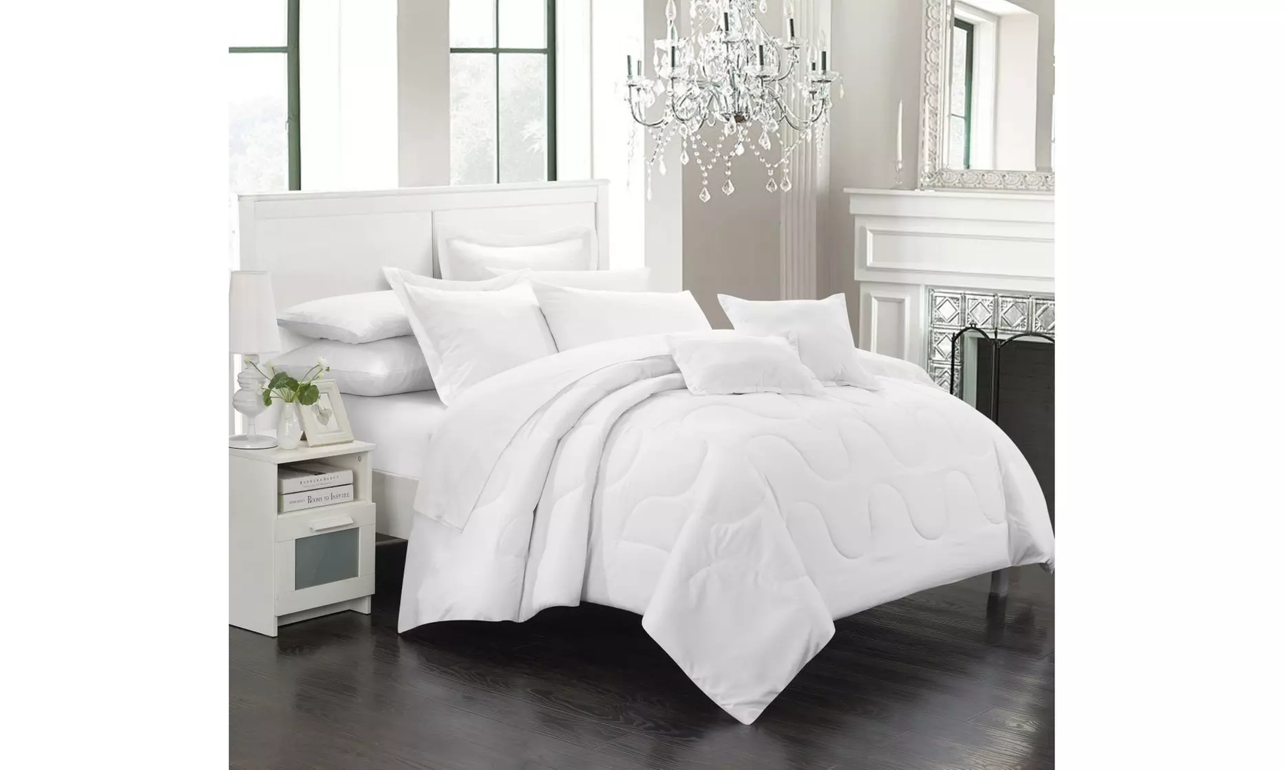 Chic Home CS3290-US Demaria Bedding Basics Down Alternative Solid Comforter Set  - Second Medium