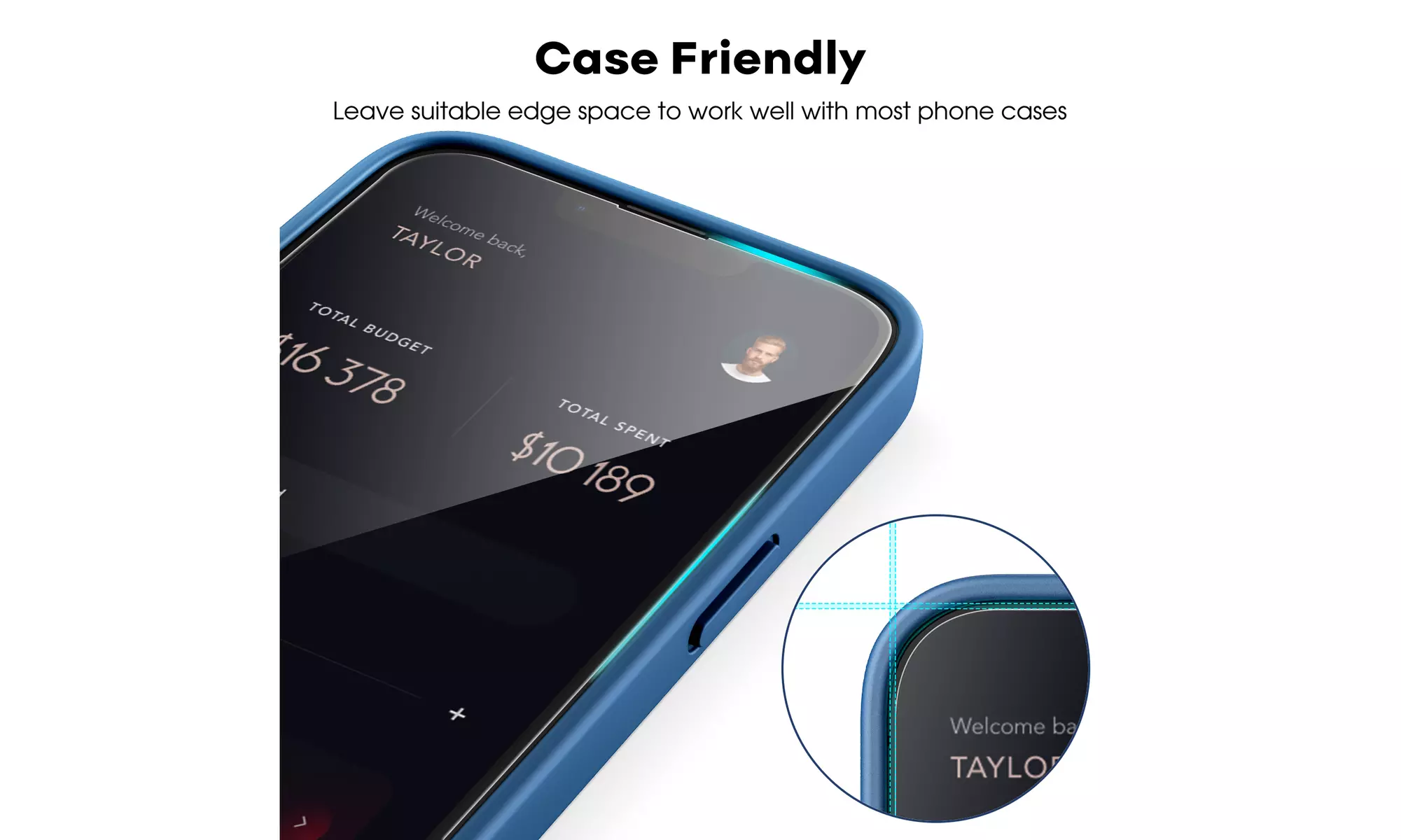 Tempered Glass Screen Protector for iPhone 12/13, Pro, Pro Max, Full Coverage