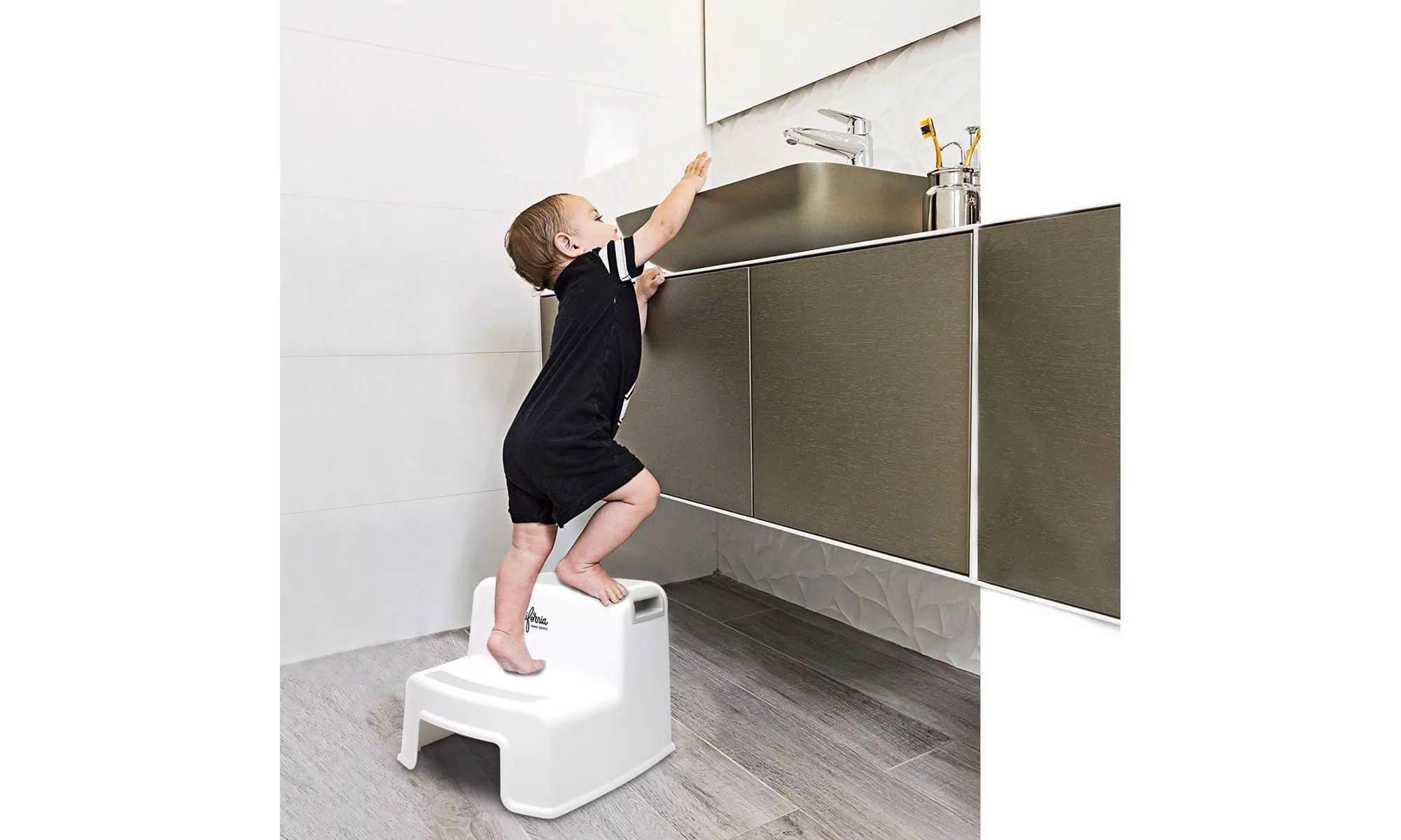 2 Pack) Dual Height Step Stool for Toddlers & Kids - Second Medium