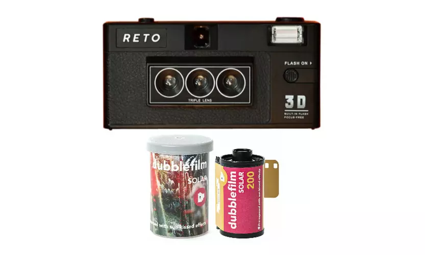 Reto 3D 35mm Film Camera with dubblefilm Solar 200 35mm Film (36 Exposure) - Second Medium