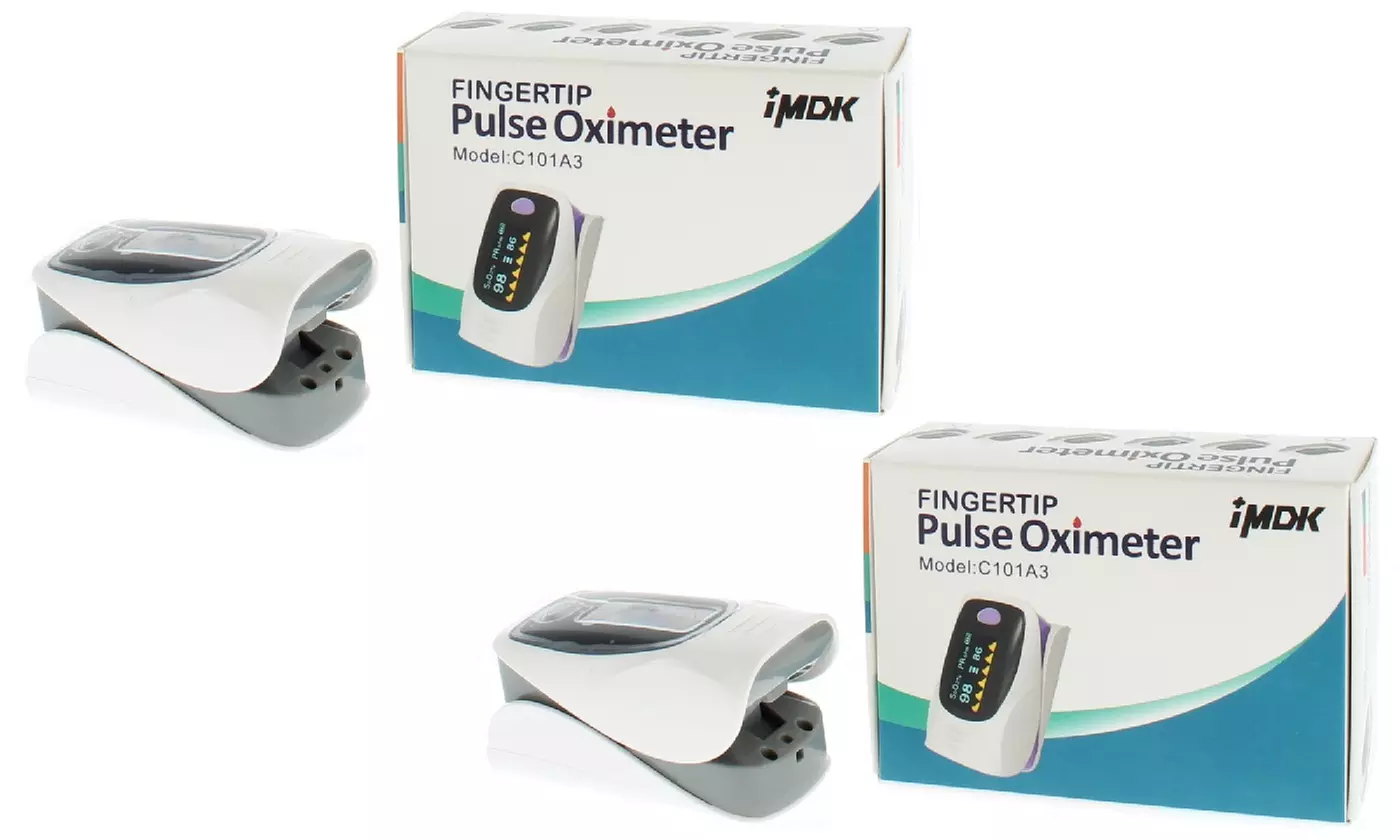 Fingertip Pulse Oximeter Model: IMDK C101A3 (1- or 2-Pack) - Primary Image