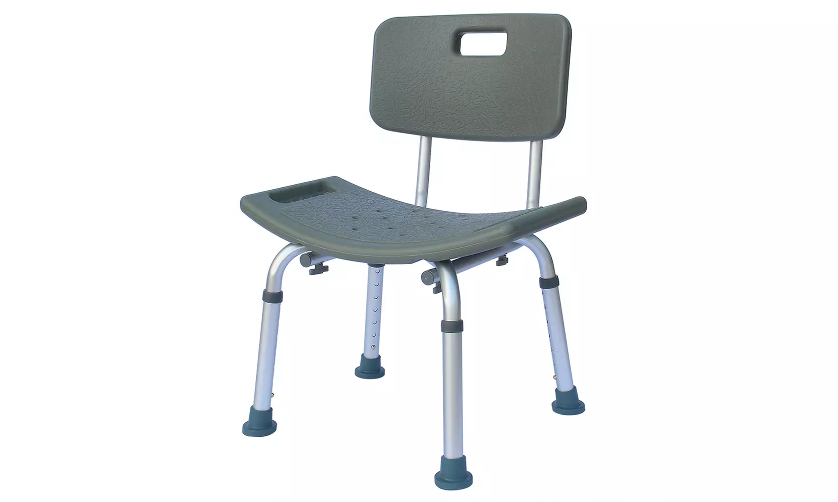 Heavy-duty Aluminum Alloy Old People Backrest Bath Chair CST-3012 Gray  - Primary Image