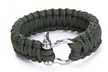 Survival Bracelet Rope Paracord With Stainless Steel Bow Shackle For Campers - Second Medium