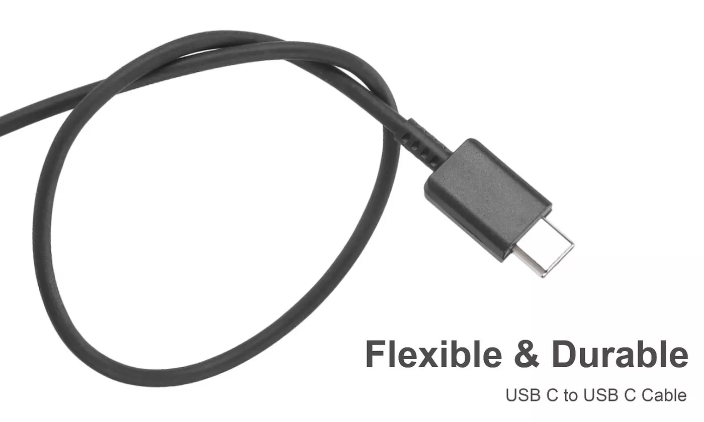 3.3FT 5x Lot of USB-C to USB-C Cable Charging Cord Type C Charger Black/White