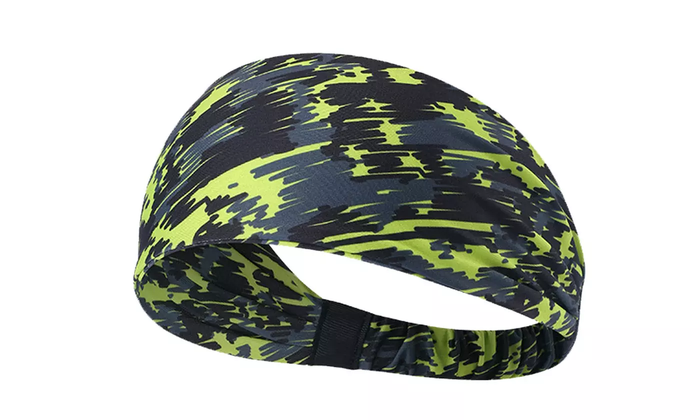 Unisex Yoga Sport Athletic Headband for Running Sports Elastic Wicking Sweatband