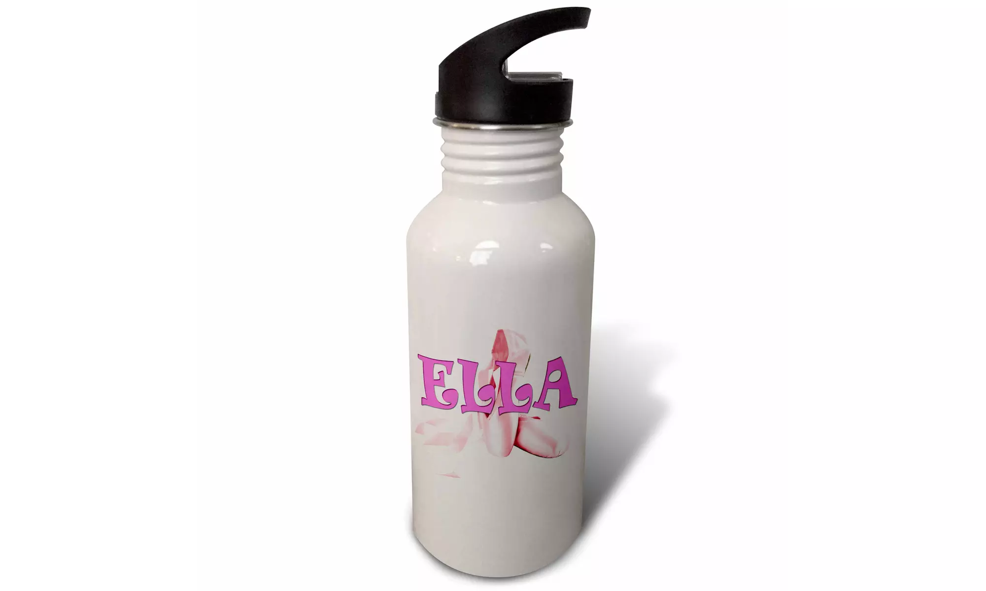  Straw Water Bottle Ella. Pink Ballet Shoes.  - Primary Image