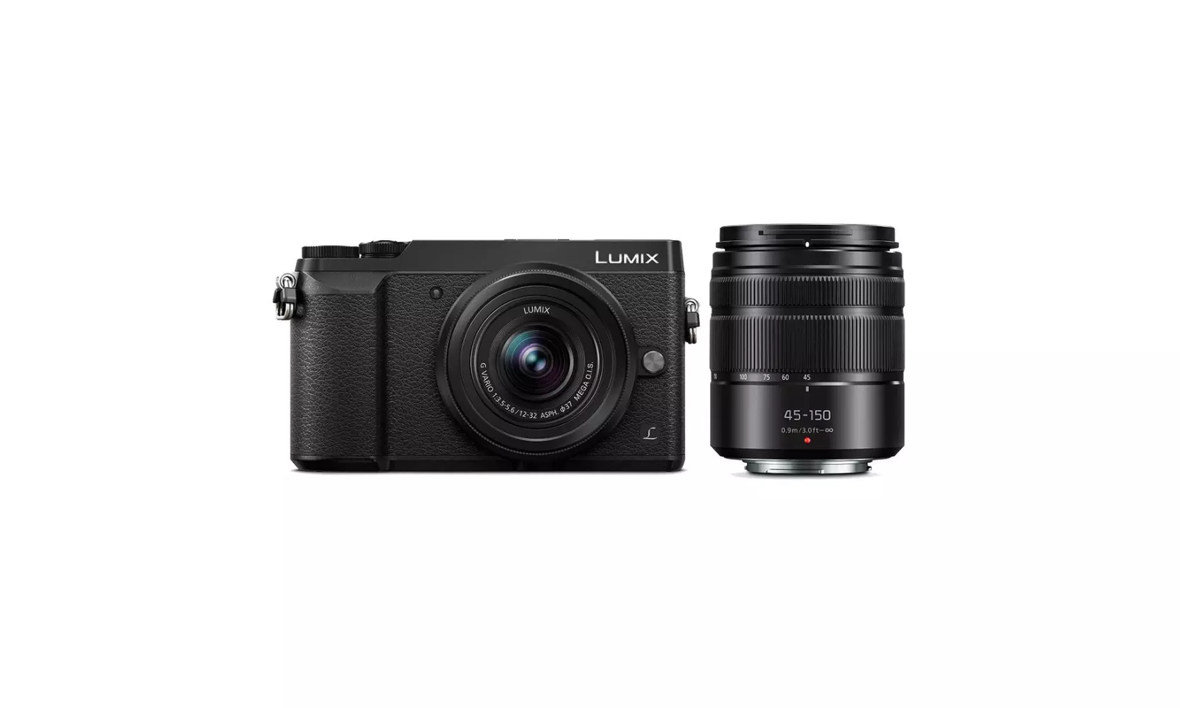 Panasonic LUMIX GX85 Mirrorless Camera with 12-32mm and 45-150mm Lenses (Black) - Primary Image